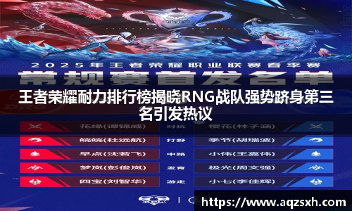 王者荣耀耐力排行榜揭晓RNG战队强势跻身第三名引发热议
