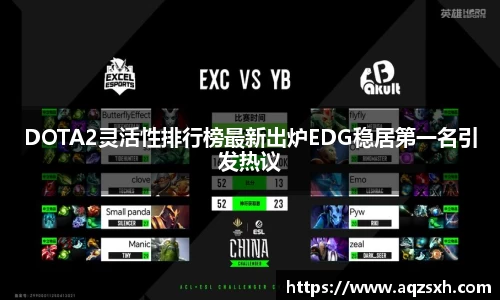 DOTA2灵活性排行榜最新出炉EDG稳居第一名引发热议